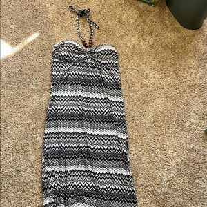 Cristinalove Black Halter Sundress for Casual Wear